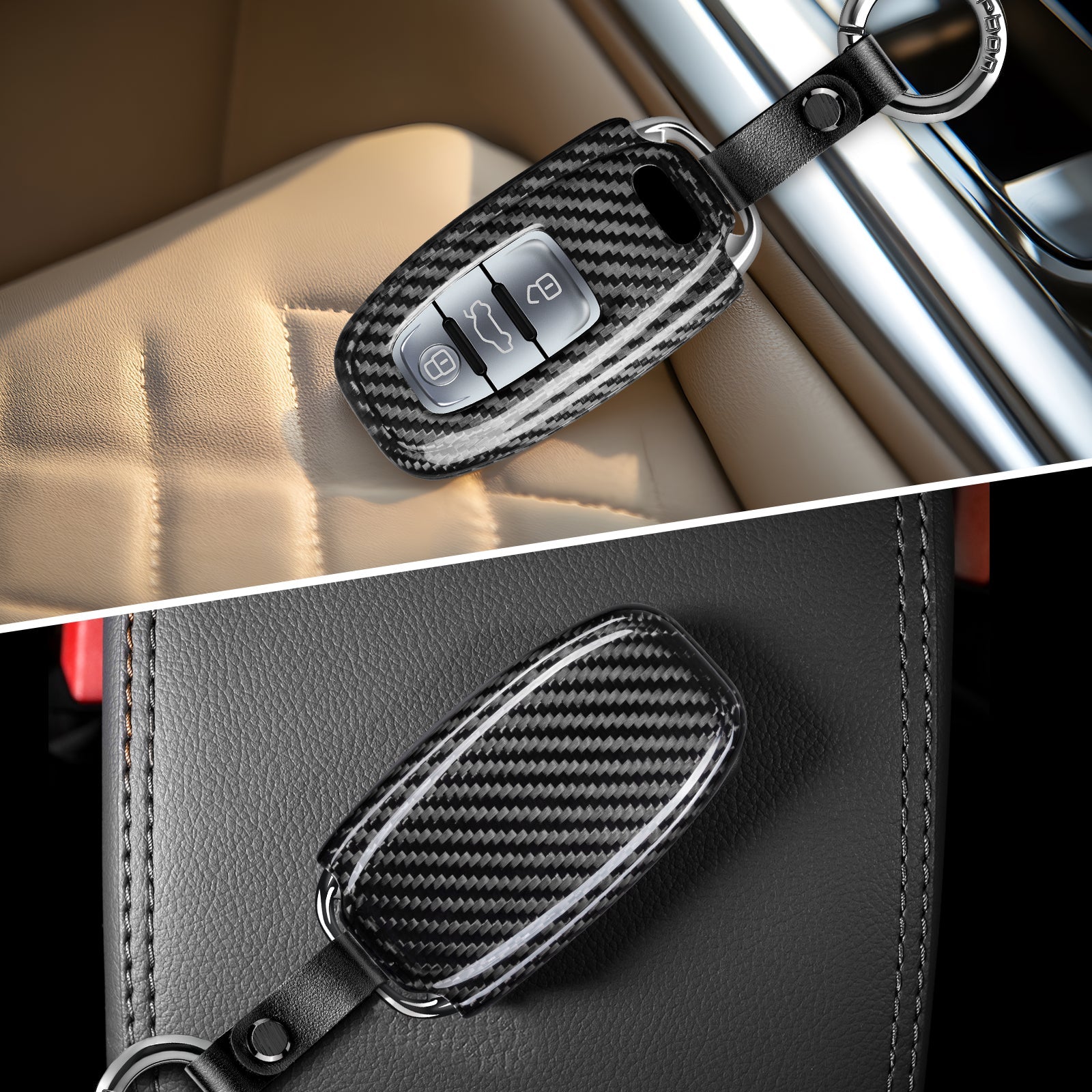 Upgrade Your Car Key Instantly with T-carbon Carbon Fiber Key Case