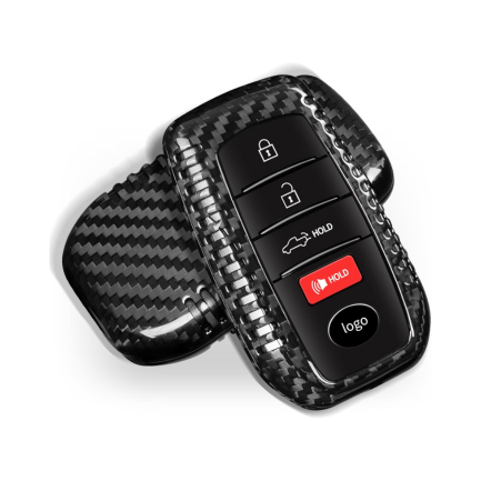 Premium Carbon Fiber Key Fob Cover for Toyota Tundra 2022-2024 | Sienna 2021-2023 | Sequoia 2023-2024