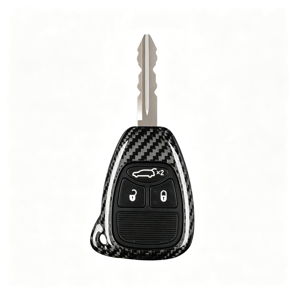 Key fob Cover for Jeep Wrangler, Grand Cherokee 2005-2018,  Dodge Charger, Durango, Ram 2004-2013, Chrysler