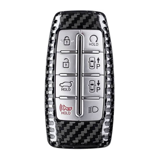 Key Fob Cover Compatible with Genesis - Premium Carbon Fiber Protection