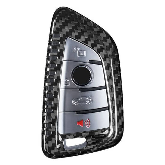 T-carbon Real Carbon Fiber Key Fob Cover Case Compatible with BMW