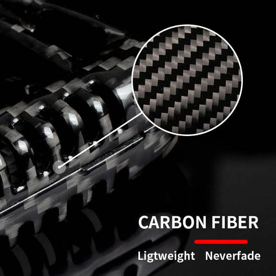 T-carbon Real Carbon Fiber Key Fob Cover Case Compatible with BMW