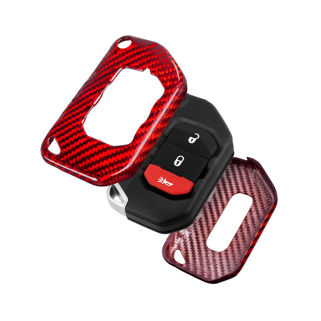 Key Fob Cover for Jeep Wrangler JL, JLU, Rubicon, Sahara, JLU, Gladiator JT 2018-2026