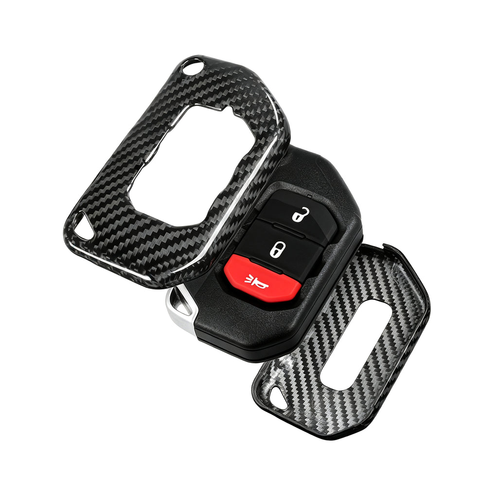 Key Fob Cover for Jeep Wrangler JL, JLU, Rubicon, Sahara, JLU, Gladiator JT 2018-2026