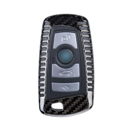 Carbon Fiber Key Fob Cover for BMW 1 2 3 4 5 6 7 Series X3 X4 M5 M6 GT - Premium Protective Case