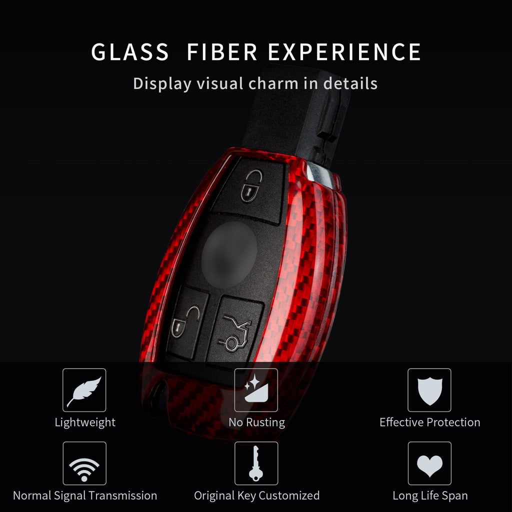 Key Fob Cover for Benz A, B, C, E, S, G, M, V, R Class, CLA, CLS, GLA, GLC, GLE, GLK, GL, GLS, SL, SLK, SLC