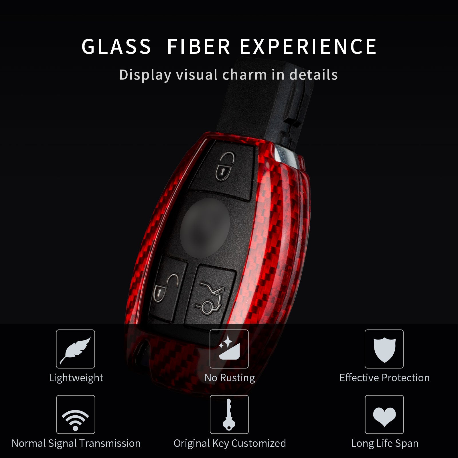 Key Fob Cover for Benz A, B, C, E, S, G, M, V, R Class, CLA, CLS, GLA, GLC, GLE, GLK, GL, GLS, SL, SLK, SLC
