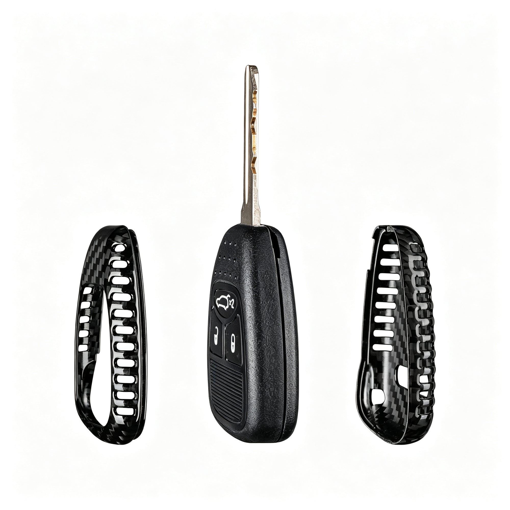Key fob Cover for Jeep Wrangler, Grand Cherokee 2005-2018,  Dodge Charger, Durango, Ram 2004-2013, Chrysler