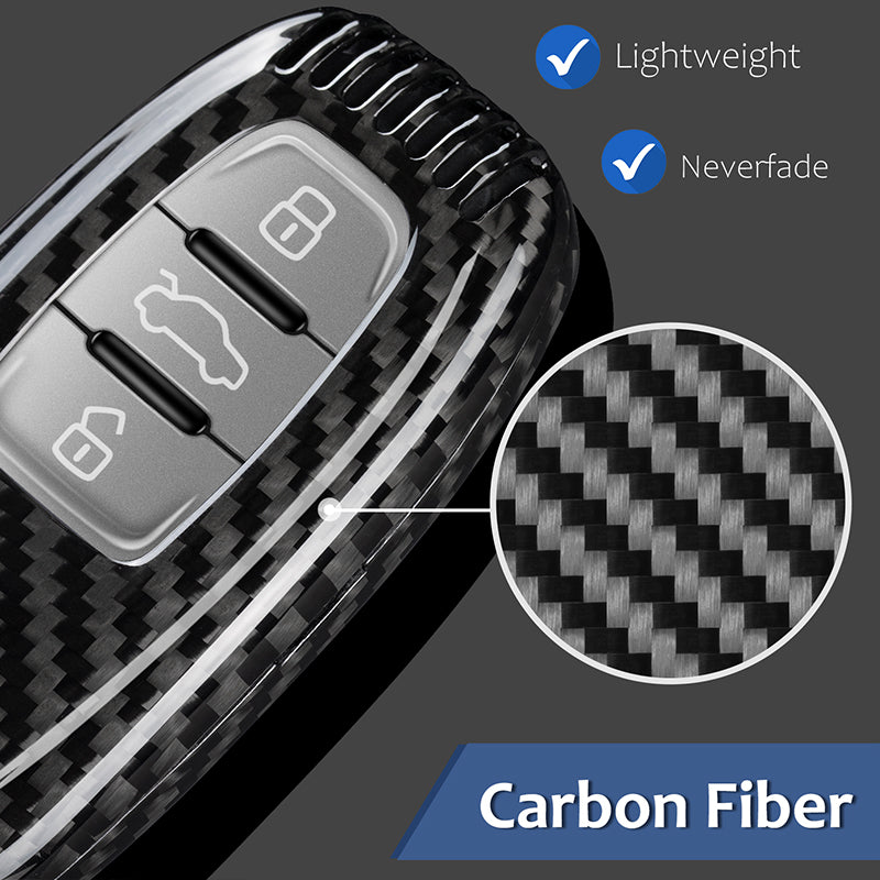 Key Fob Cover For Audi R8 2016, Audi A4, A4L, A5, A6, A6L, A7, A8, Q5, Q8, R8, RS4, RS5, RS6, RS7, S4, S5, S6, S7, S8 2013-2017