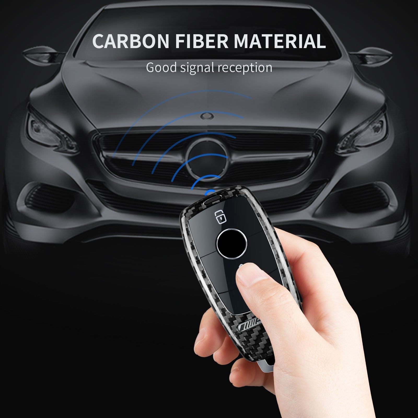 Key Fob Cover for Mercedes Benz AMG, A220, CLS Class, E Class, E63S, GLE, 350 4Matic S Class