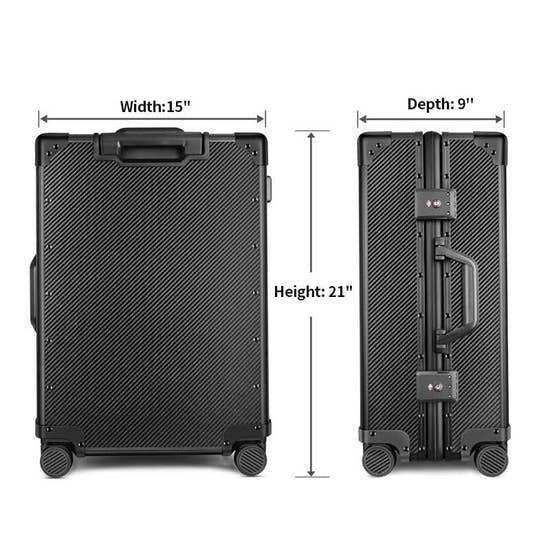 T-carbon 21" Real Carbon Fiber Suitcase