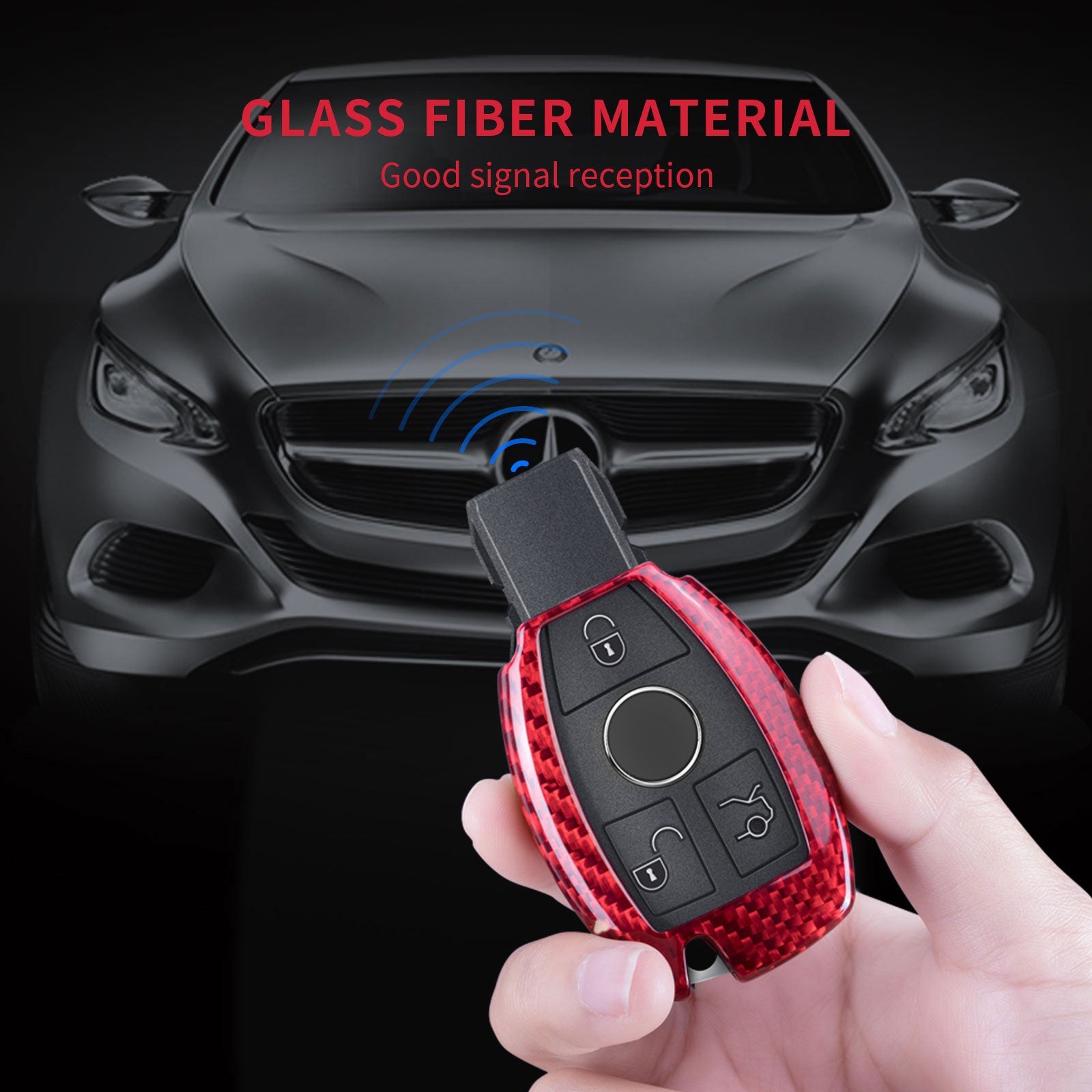 Key Fob Cover for Benz A, B, C, E, S, G, M, V, R Class, CLA, CLS, GLA, GLC, GLE, GLK, GL, GLS, SL, SLK, SLC