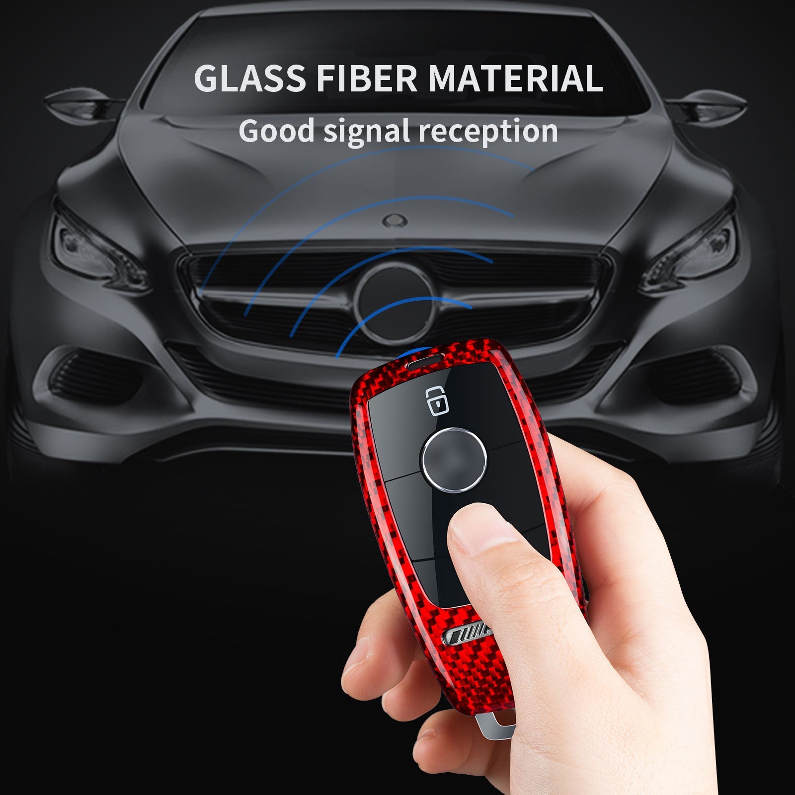 Key Fob Cover for Mercedes Benz AMG, A220, CLS Class, E Class, E63S, GLE, 350 4Matic S Class