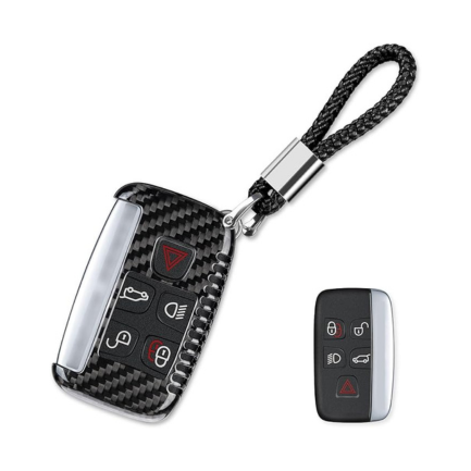 T-Carbon Premium Carbon Fiber Key Fob Cover for Land Rover & Jaguar - Protective Key Case Shell