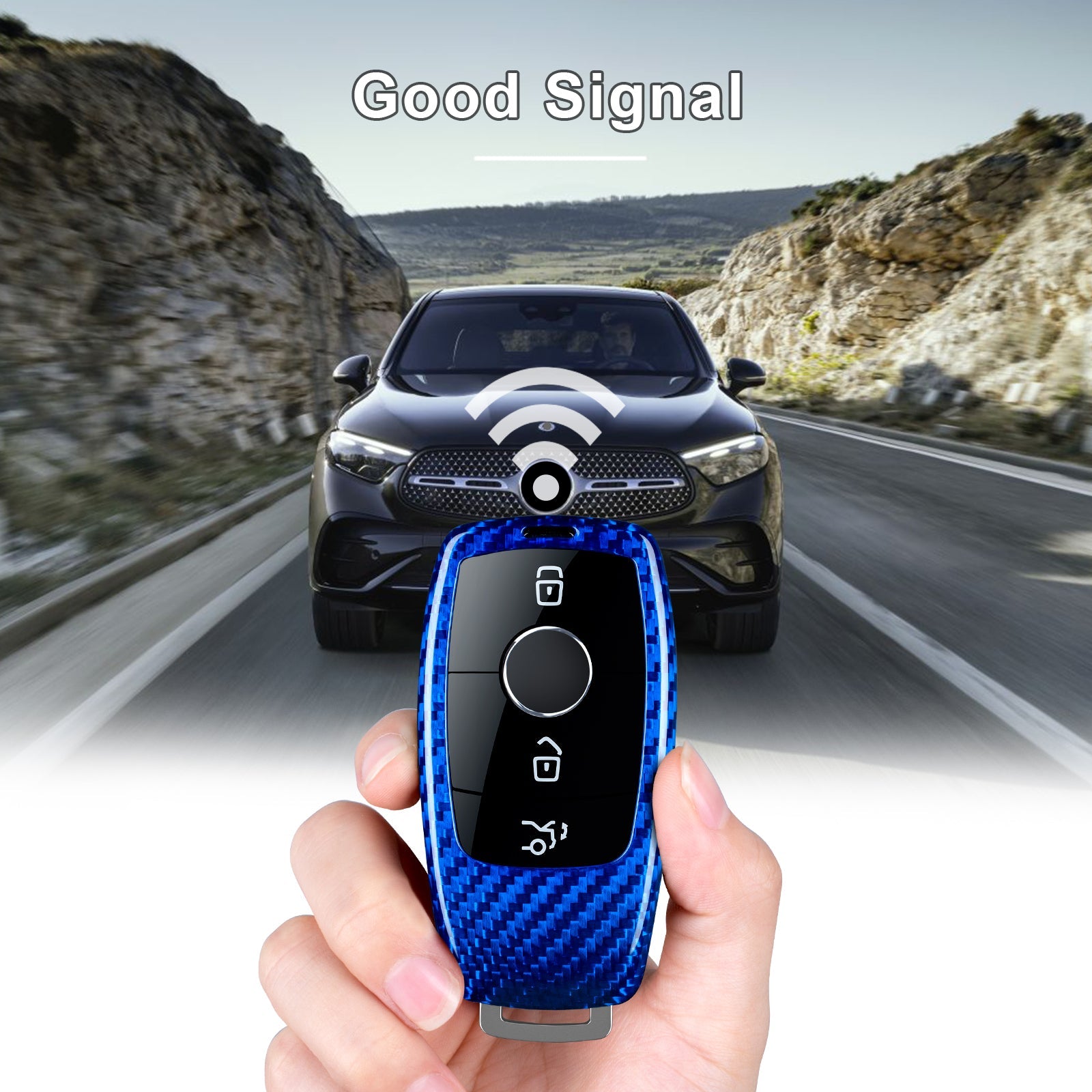 Key Fob Cover for Mercedes Benz A, ,B C, E, S, CLA, CLK, CLS, GLA, GLC, GLE, GLK, SLK, AMG