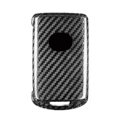 Carbon Fiber Key Fob Cover for Mazda 3 6 CX-30 CX-5 CX-50 CX-9 CX-90 - Premium Protective Case with Keychain