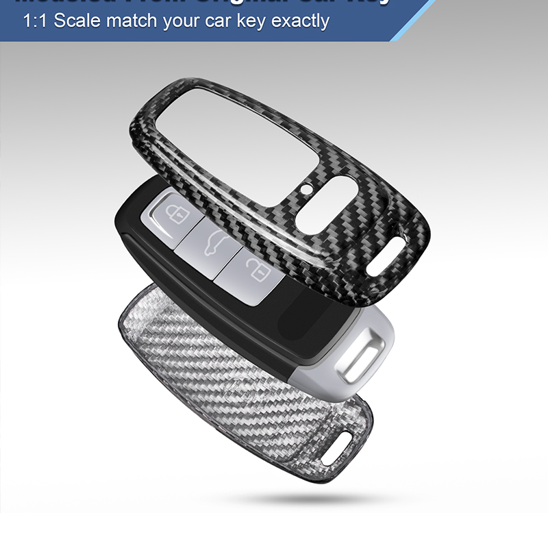 Key Fob Cover for Audi S3, S6, SQ7, RS6, RS7 2023, A6L, A6, A7, A8, Q7, Q8, E-Tron 2024 2025