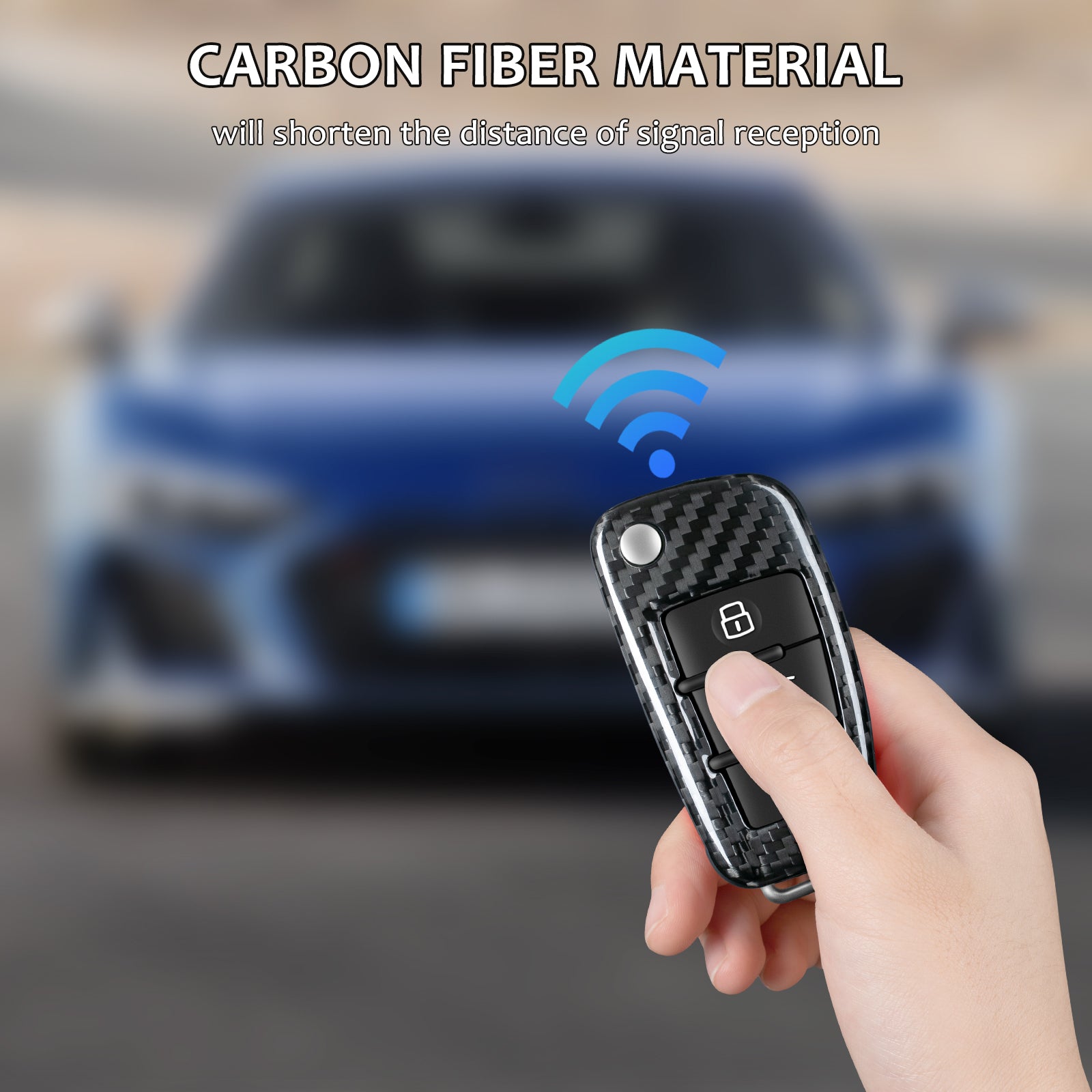 Key Fob Cover for Audi R8 2012, A3, Q3, S3, A4, S4, RS4, A6, RS6, Q5, Q7, TT, R8 2005-2013