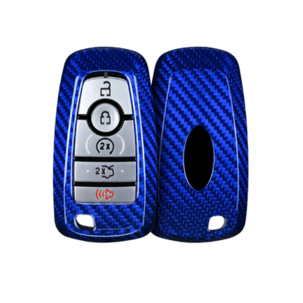 Premium Carbon Fiber Key Fob Cover for Ford F150 F250 F350 - Lightweight Protection Case