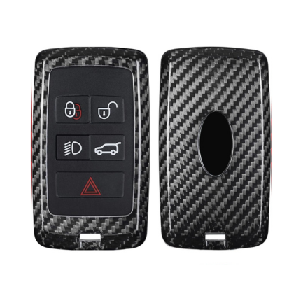 T-Carbon Premium Carbon Fiber Key Fob Cover for Land Rover & Jaguar - Protective Key Case Shell