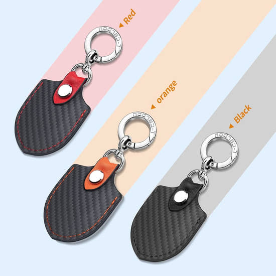 T-carbon Airtag Holder for Key Fob with Keychain