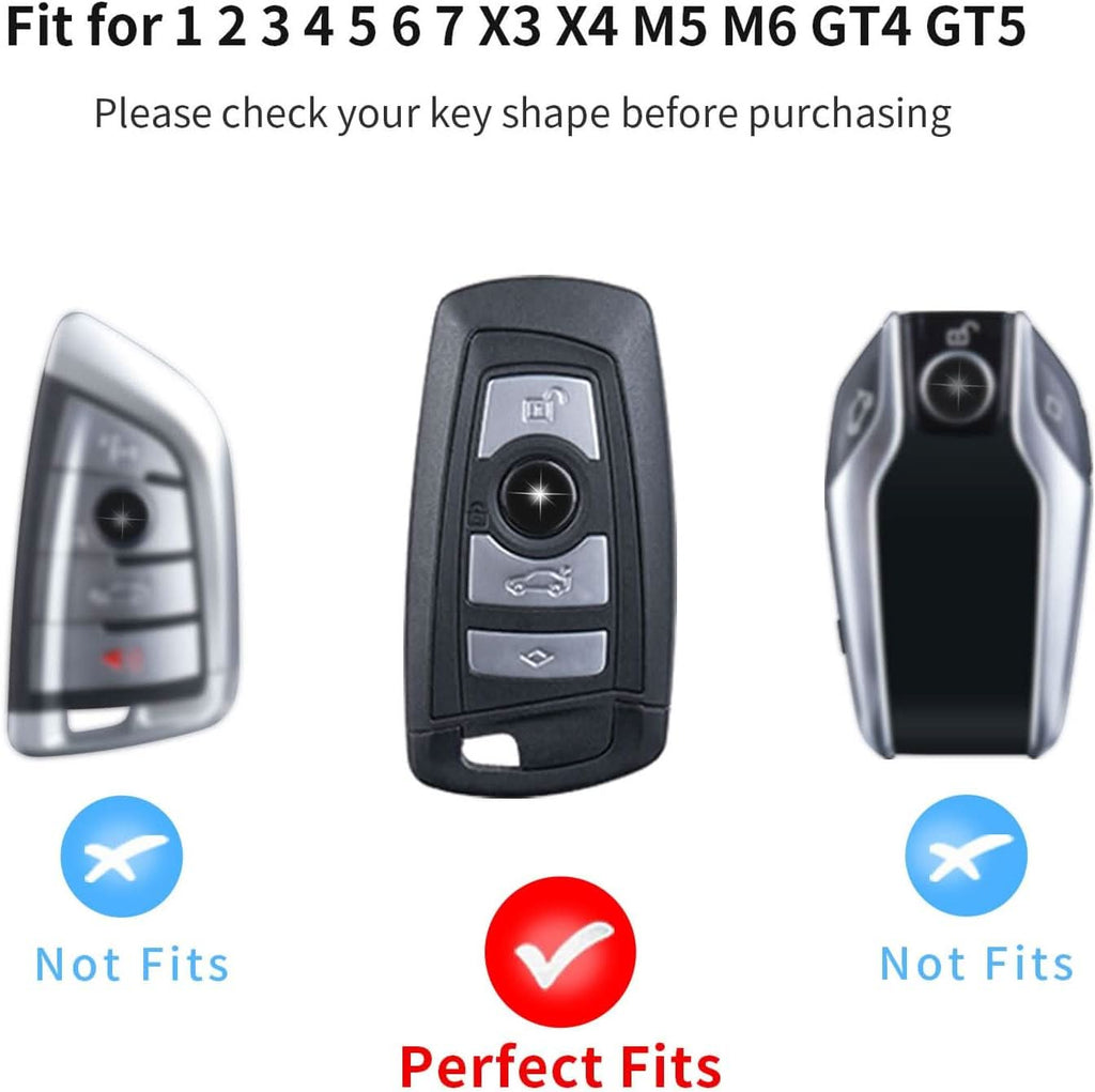 Carbon Fiber Key Fob Cover for BMW 1 2 3 4 5 6 7 Series X3 X4 M5 M6 GT - Premium Protective Case