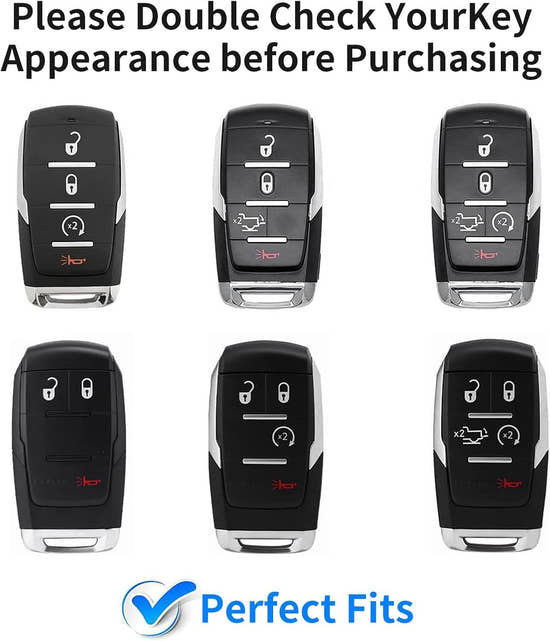 T-carbon Carbon Fiber Key Fob Protector fits for Ram 1500 2500 3500