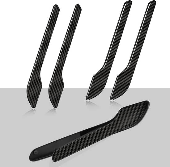 T-carbon Carbon Fiber Door Handle Cover Compatible with Tesla