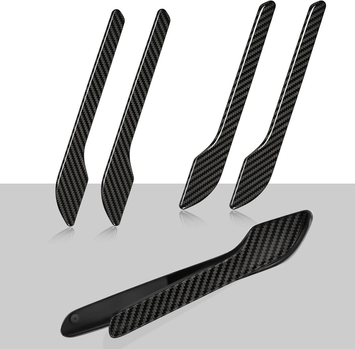 T-carbon Carbon Fiber Door Handle Cover Compatible with Tesla