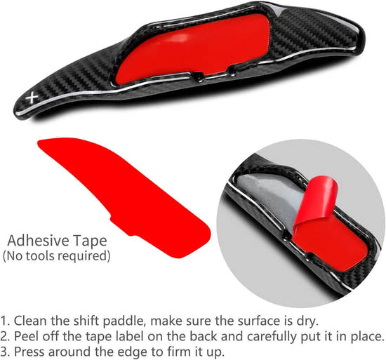 T-carbon Genuine Carbon Fiber Paddle Shifter Extension for Mercedes Benz AMG