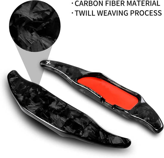 T-carbon Genuine Carbon Fiber Paddle Shifter Extension for Mercedes Benz AMG