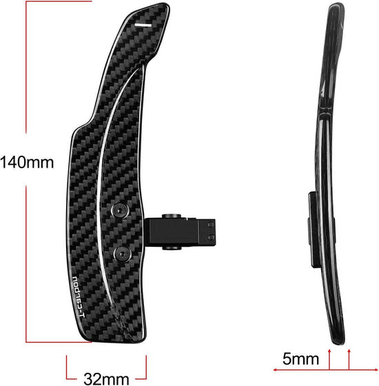 T-carbon Carbon Fiber Replacement Paddle Shifter Extension Fits for Lexus ES LS NX GT86