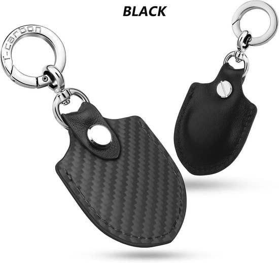 T-carbon Airtag Holder for Key Fob with Keychain