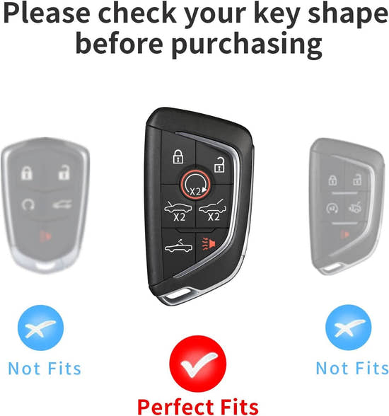 T-carbon Carbon Fiber Key Fob Cover Fits for Corvette C8