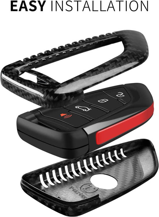 Carbon Fiber Key Fob Cover for Toyota Supra GR A90 A91 MK5 2019-2024 | Premium Protection