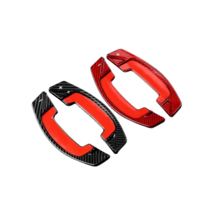 Real Carbon Fiber Paddle Shifter Extensions for Land Rover & Jaguar 2021-2024