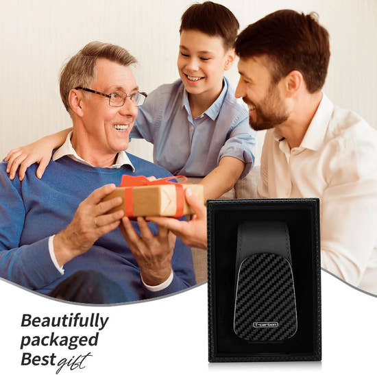 T-carbon Sunglass Holder for Car Sun Visor