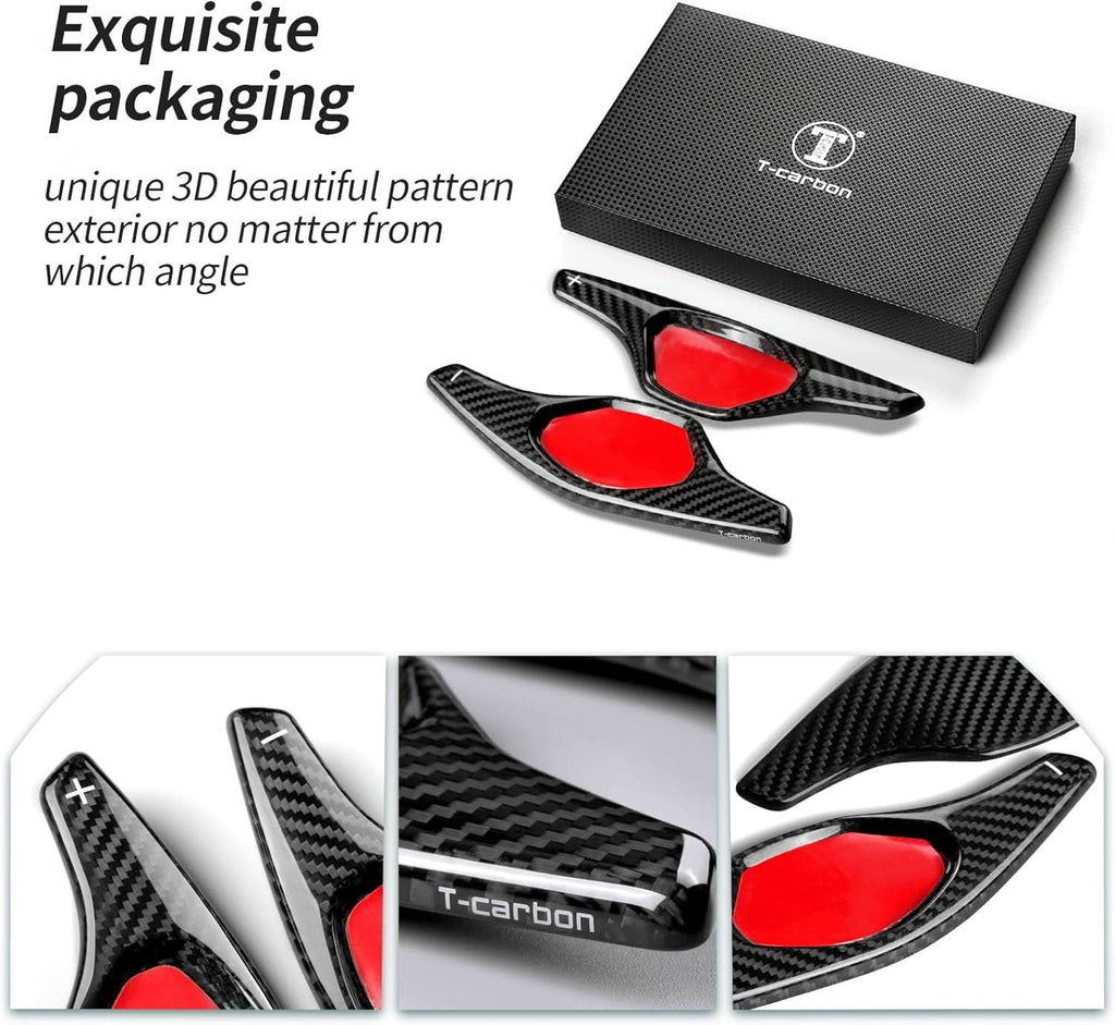 Carbon Fiber Paddle Shifter Extensions for Cadillac XTS 2013-2019 | Premium Steering Wheel Upgrade