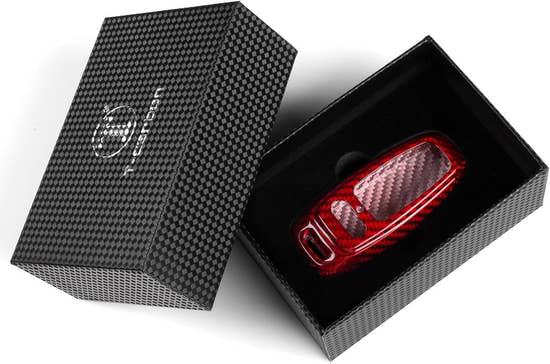 T-carbon Key Fob Cover Fits Audi A7 Q7 RS7 SQ7 2019-2025