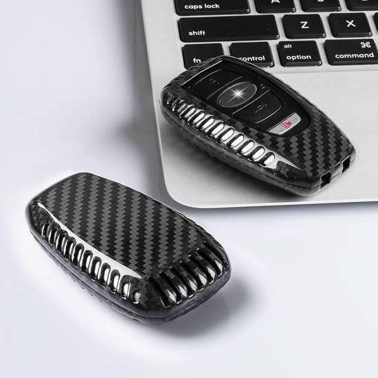 Carbon Fiber Key Fob Cover for Subaru BRZ WRX Outback Forester Crosstrek Legacy XV Ascent - Premium Protective Case