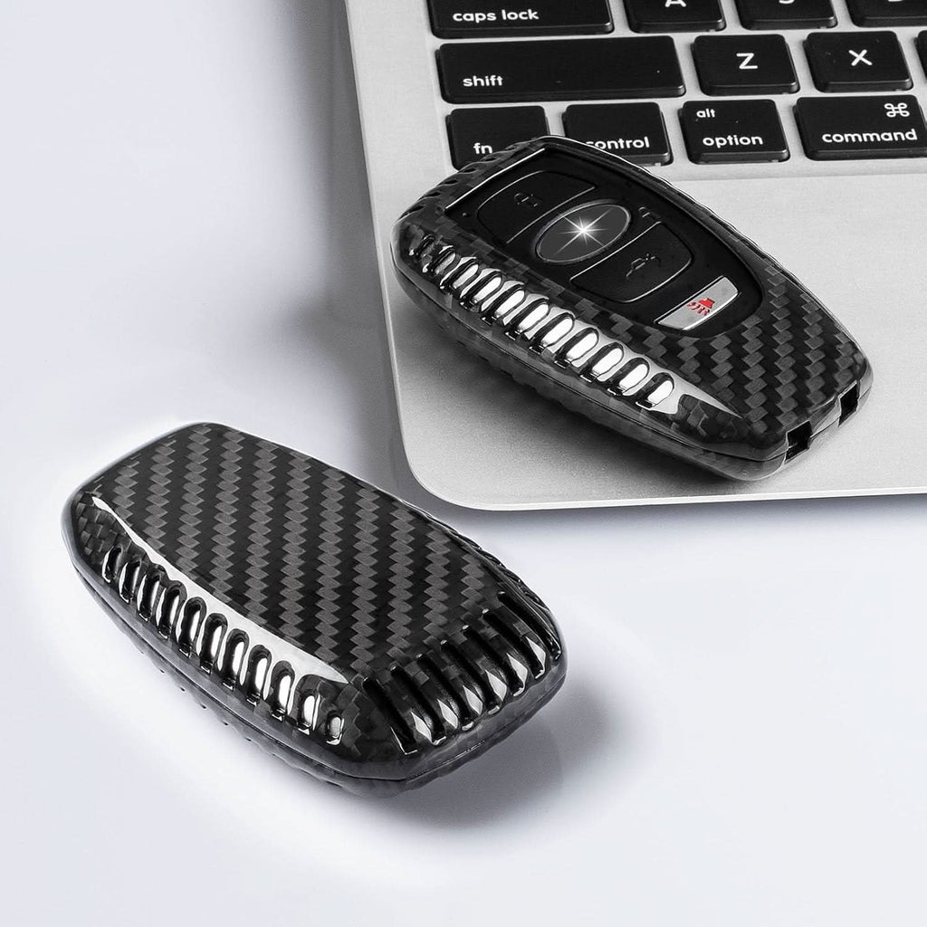 Carbon Fiber Key Fob Cover for Subaru BRZ WRX Outback Forester Crosstrek Legacy XV Ascent - Premium Protective Case