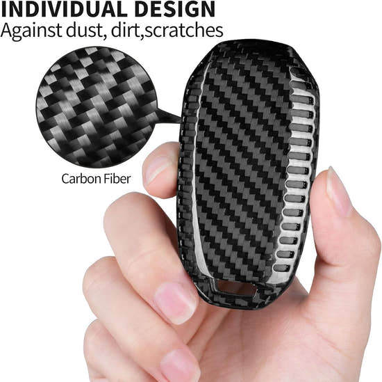 T-carbon Real Carbon Fiber Key Fob Cover Fits for Infiniti