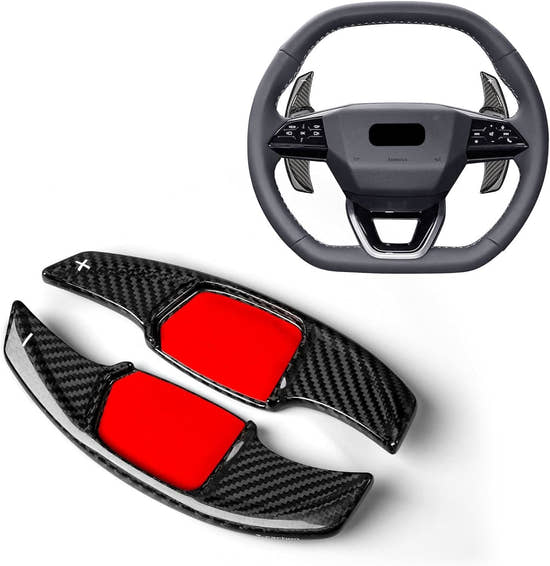 T-carbon Real Carbon Fiber Paddle Shifter for Audi Q6 E-tron 2025