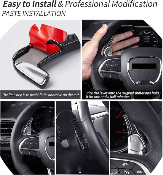 T-carbon Paddle Shifter For Dodge Durango Charger Challenger Hell Cat