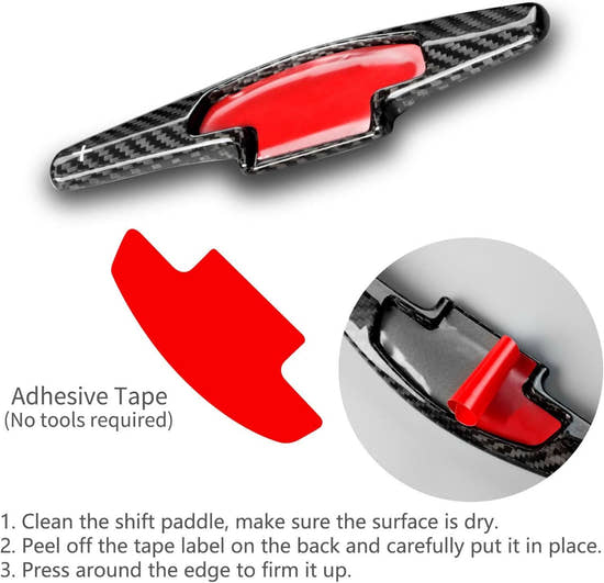 T-carbon Paddle Shifters Extension fits for Acura