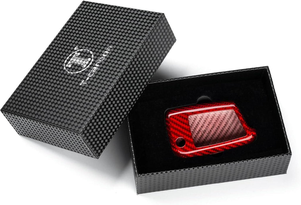 Carbon Fiber Key Fob Cover for VW Golf R GTI Jetta Passat 2019-2024 | Premium Key Case