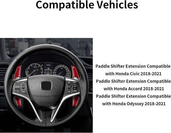 T-carbon Paddle Shifters Extension fits for Acura