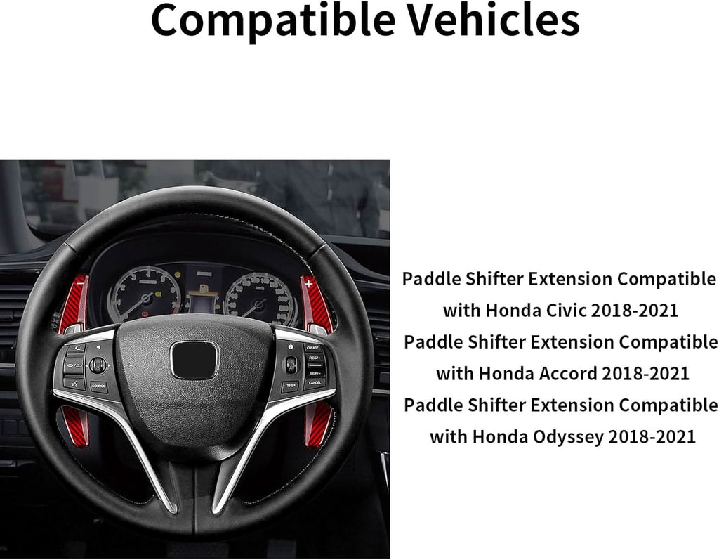 T-carbon Paddle Shifters Extension fits for Acura