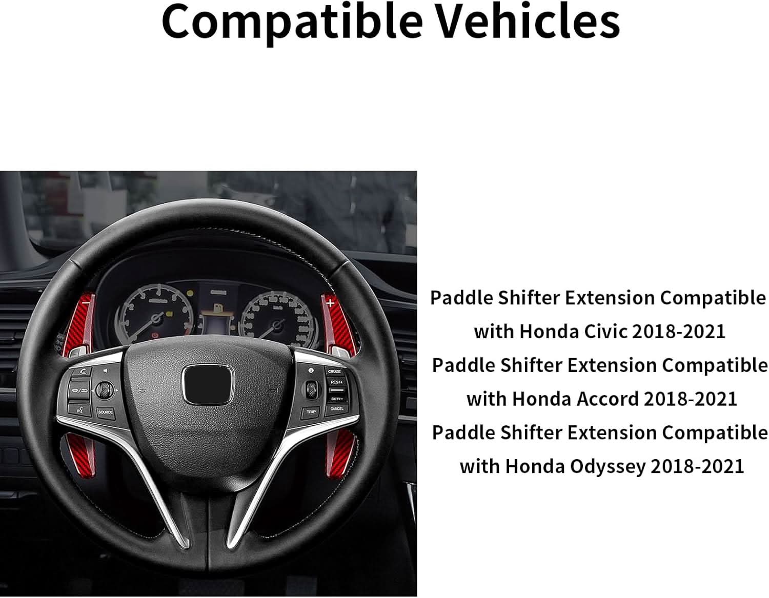 T-carbon Paddle Shifters Extension fits for Acura