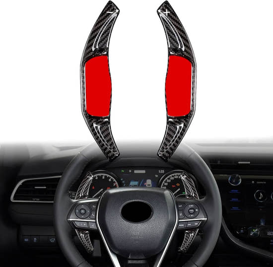 Carbon Fiber Paddle Shifter Extension for Toyota Camry, RAV4, Avalon, Corolla 2018-2023